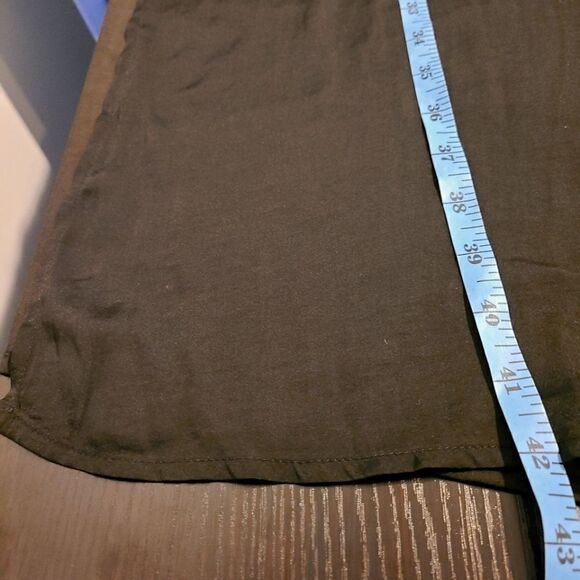 Dynamite Black Silky Wrap Look Maxi Skirt XS - Picture 6 of 9